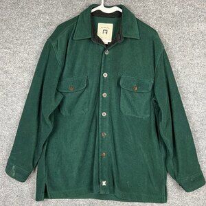 Vintage‎ Juneau Button Up Thick Fleece Shirt Mens M Chore Field Hunting Sz M